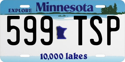 MN license plate 599TSP
