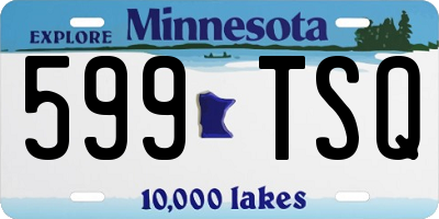 MN license plate 599TSQ