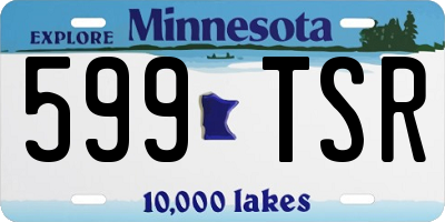 MN license plate 599TSR