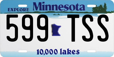 MN license plate 599TSS