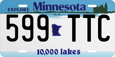 MN license plate 599TTC