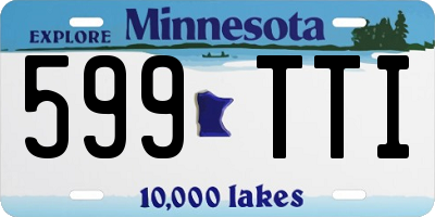 MN license plate 599TTI