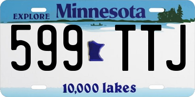 MN license plate 599TTJ