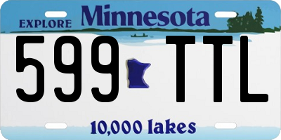 MN license plate 599TTL