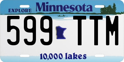 MN license plate 599TTM