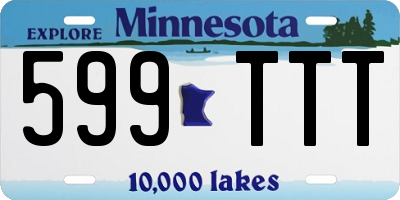 MN license plate 599TTT