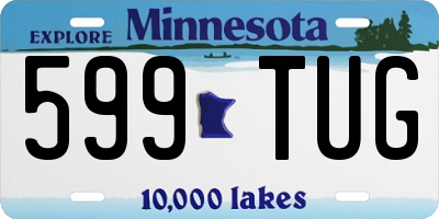 MN license plate 599TUG