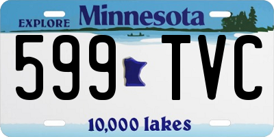 MN license plate 599TVC