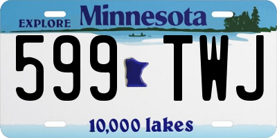 MN license plate 599TWJ