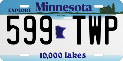 MN license plate 599TWP