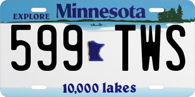 MN license plate 599TWS