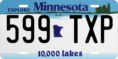 MN license plate 599TXP