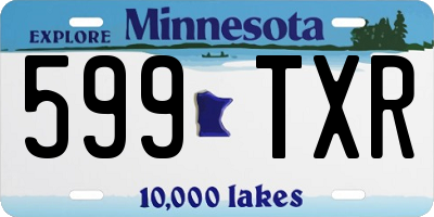 MN license plate 599TXR