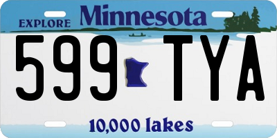 MN license plate 599TYA