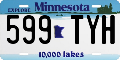 MN license plate 599TYH