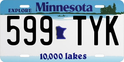 MN license plate 599TYK
