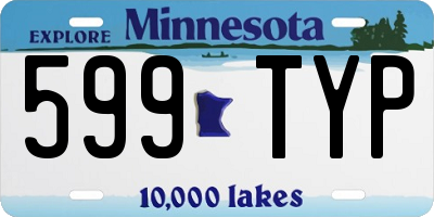 MN license plate 599TYP