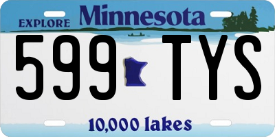 MN license plate 599TYS