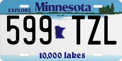 MN license plate 599TZL