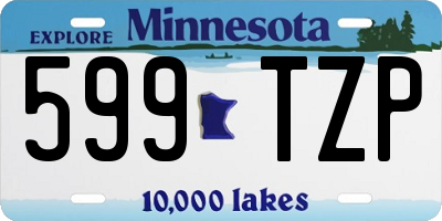 MN license plate 599TZP