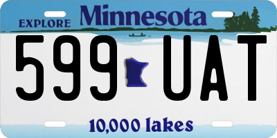MN license plate 599UAT