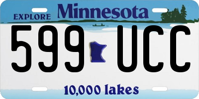 MN license plate 599UCC