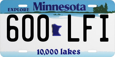 MN license plate 600LFI
