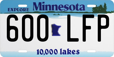 MN license plate 600LFP
