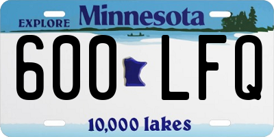 MN license plate 600LFQ