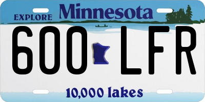 MN license plate 600LFR