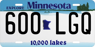 MN license plate 600LGQ