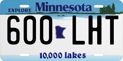 MN license plate 600LHT