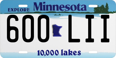 MN license plate 600LII