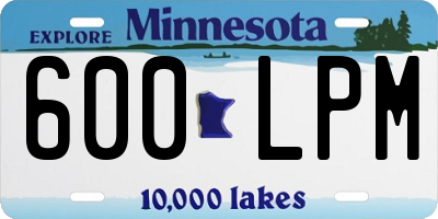 MN license plate 600LPM
