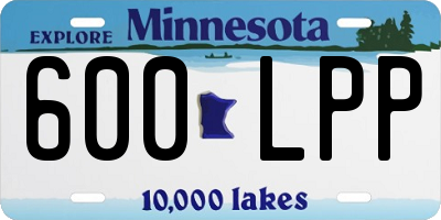MN license plate 600LPP