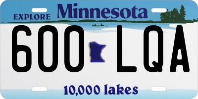 MN license plate 600LQA