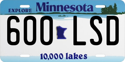 MN license plate 600LSD