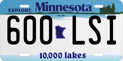 MN license plate 600LSI