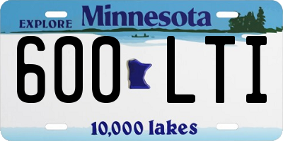 MN license plate 600LTI