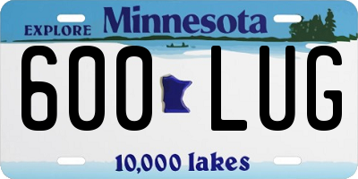 MN license plate 600LUG