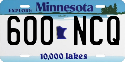 MN license plate 600NCQ