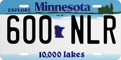 MN license plate 600NLR