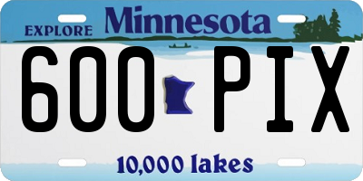 MN license plate 600PIX