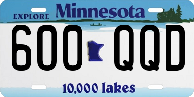 MN license plate 600QQD