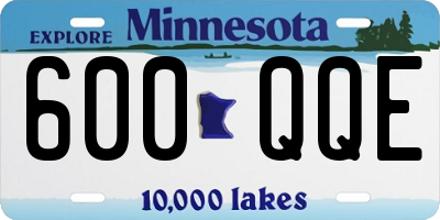 MN license plate 600QQE
