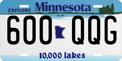 MN license plate 600QQG