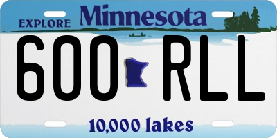 MN license plate 600RLL