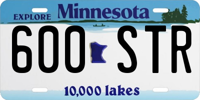 MN license plate 600STR