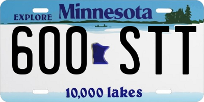 MN license plate 600STT