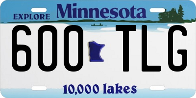 MN license plate 600TLG